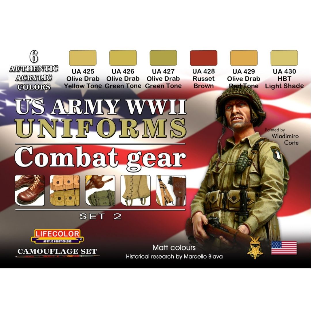 LIFECOLOR CS18 US WW2 Uniforms Set 2 – Scale Models HQ